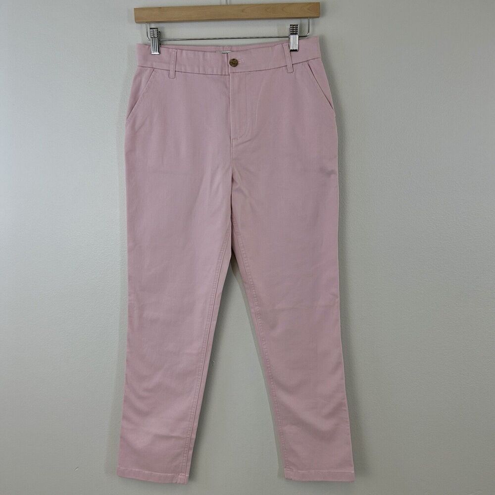 J Crew Crewcuts‎ Pants Girls 14 High Rise Girlfriend Chino Pink Classic Preppy